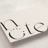 "just a note" - Personalized Stationery Cards in Noir by Jackie Crawford - Detail