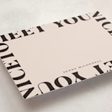 "Nice" - Personalized Stationery Cards in Ink by Up Up Creative - Detail