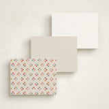 "Pom Poms" - Personalized Stationery Cards in Sugar Cookie by Joanna Griffin - Back of Card Options