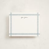 "Beach Linen" - Personalized Stationery Cards in Cloud by Kelly Schmidt - Front