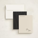 "Signed" - Personalized Stationery Cards in Champagne by JoAnn Jinks - Assembled