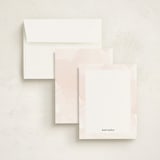 "Initials" - Personalized Stationery Cards in Blush by Jennifer Postorino - Assembled