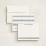 "Lineas" - Personalized Stationery Cards in Denim by Tamara Hilje - Assembled