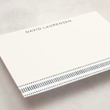 "Lineas" - Personalized Stationery Cards in Denim by Tamara Hilje - Detail