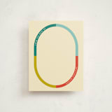 "Oval-blocked" - Personalized Stationery Cards in Gumdrops by Stacey Day - Front