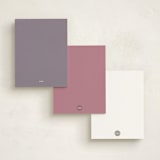 "flower press" - Personalized Stationery Cards in Mauve by Peony Rose Design - Back of Card Options