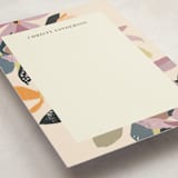 "flower press" - Personalized Stationery Cards in Mauve by Peony Rose Design - Detail