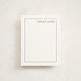 "Minimal border" - Personalized Stationery Cards in Coal by Hudson meet Rose - Front