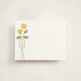 "cottage flowers" - Personalized Stationery Cards in Buttercup by Jessica Yeo - Front