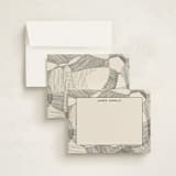 "Random Land" - Personalized Stationery Cards in Ivory Black by Catilustre - Assembled