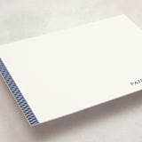 "Herringbone" - Personalized Stationery Cards in Navy by Seth Caskey - Detail