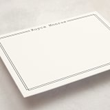 "Outlined" - Personalized Stationery Cards in Charcoal by Ashlee Townsend - Detail