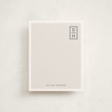 "Cornered" - Personalized Stationery Cards in Cinders by Sara Hicks Malone - Front