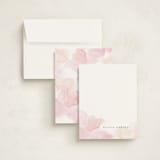 "Offshore" - Personalized Stationery Cards in Coral by Creo Study - Assembled