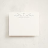 "Simply leaves" - Personalized Stationery Cards in Ocean by Zani van Zyl - Front