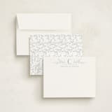 "Simply leaves" - Personalized Stationery Cards in Ocean by Zani van Zyl - Assembled