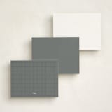 "Refinery" - Personalized Stationery Cards in Cotton by Stacey Meacham - Back of Card Options