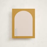 "Modern Arch" - Personalized Stationery Cards in Marigold by Owl and Toad - Front