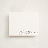 "Quick signature" - Personalized Stationery Cards in Evening by Stacey Meacham - Front