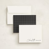 "Quick signature" - Personalized Stationery Cards in Evening by Stacey Meacham - Assembled