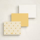 "Happiness" - Personalized Stationery Cards in Sunny by Blustery August - Back of Card Options