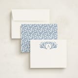 "leafy letter" - Personalized Stationery Cards in Sky by Jen Owens - Assembled