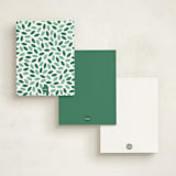 "Teacher's Apple" - Personalized Stationery Cards in Golden Delicious by Erica Krystek - Back of Card Options