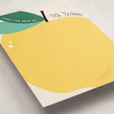 "Teacher's Apple" - Personalized Stationery Cards in Golden Delicious by Erica Krystek - Detail