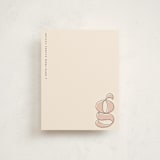 "Modish" - Personalized Stationery Cards in Blush by Ashley Rosenbaum - Front