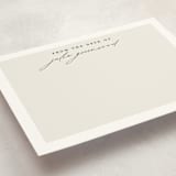 "Understated" - Personalized Stationery Cards in Sand by Susan Zinader - Detail