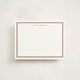 "Boulevard" - Personalized Stationery Cards in Burnt Orange by Megan Davis - Front