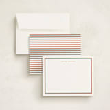 "Boulevard" - Personalized Stationery Cards in Burnt Orange by Megan Davis - Assembled
