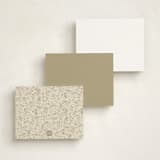"Ember" - Personalized Stationery Cards in Cotton by Robert and Stella - Back of Card Options