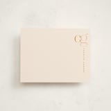 "Mod Monogram" - Personalized Stationery Cards in Marmelade by Susan Zinader - Front