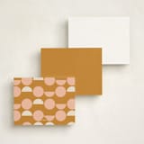 "Mod Monogram" - Personalized Stationery Cards in Marmelade by Susan Zinader - Back of Card Options