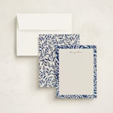 "Floral Frame" - Personalized Stationery Cards in Bluebell by Vivian Yiwing - Assembled