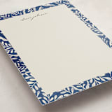 "Floral Frame" - Personalized Stationery Cards in Bluebell by Vivian Yiwing - Detail