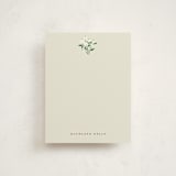 "friendliest flower" - Personalized Stationery Cards in Mint by Elizabeth Bishop - Front