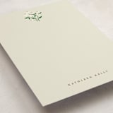 "friendliest flower" - Personalized Stationery Cards in Mint by Elizabeth Bishop - Detail