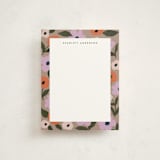 "Poppies" - Personalized Stationery Cards in Latte by Cass Loh - Front