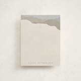 "Mountain View" - Personalized Stationery Cards in Stone by Erin German - Front