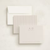 "Minimal Flair" - Personalized Stationery Cards in Rust by Tamara Hilje - Assembled