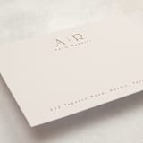 "Minimal Flair" - Personalized Stationery Cards in Rust by Tamara Hilje - Detail
