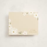 "Happy Daisies" - Personalized Stationery Cards in Buttercream by Robert and Stella - Front