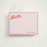 "Curves" - Personalized Stationery Cards in Lilac by Morgan Kendall - Front