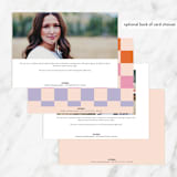 "Checked" - Sweet Sixteen Party Invitations in Bubblegum by Jenna Holcomb - Back of Card Options