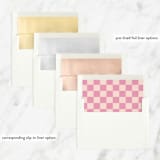 "Checked" - Sweet Sixteen Party Invitations in Bubblegum by Jenna Holcomb - Envelope Liner Options