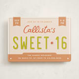 "License Plate" - Sweet Sixteen Party Invitations in Citrus by taylorVdesign - Front