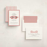 "slumber party" - Sweet Sixteen Party Invitations in Rose by mo kelley - Assembled