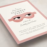 "slumber party" - Sweet Sixteen Party Invitations in Rose by mo kelley - Detail